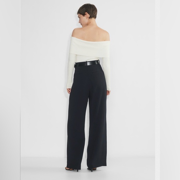 Aritzia Wilfred Nola Sweater in Light Birch Size L Wonder Yarn Slim‎ Fit Winter - Picture 2 of 11